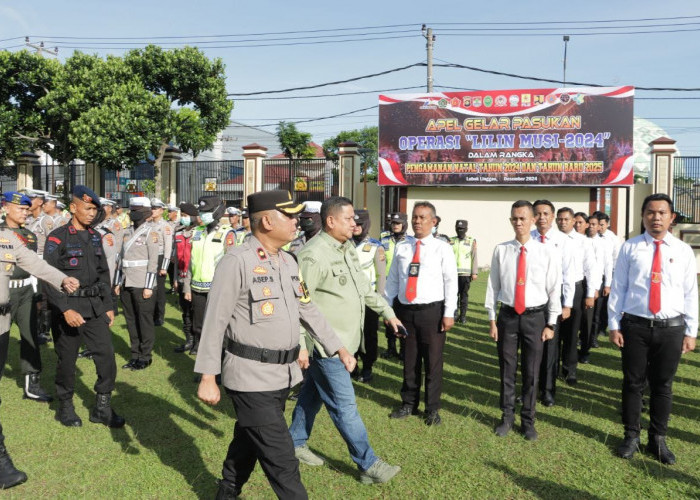 Polres Lubuk Linggau Gelar Apel Pasukan Operasi Lilin 2024