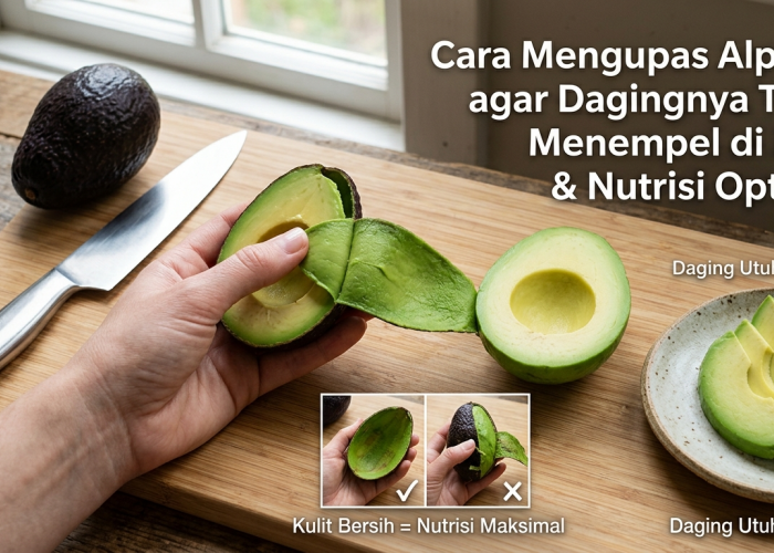 Daging Sering Menempel di Kulit? Intip Trik Jitu Mengupas Alpukat yang Benar Demi Nutrisi Maksimal