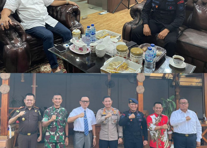 Danyon Satbrimob Polda Sumsel Batalyon B Pelopor AKBP Andiyano SKM Silahturahmi dengan Bupati Empat Lawang