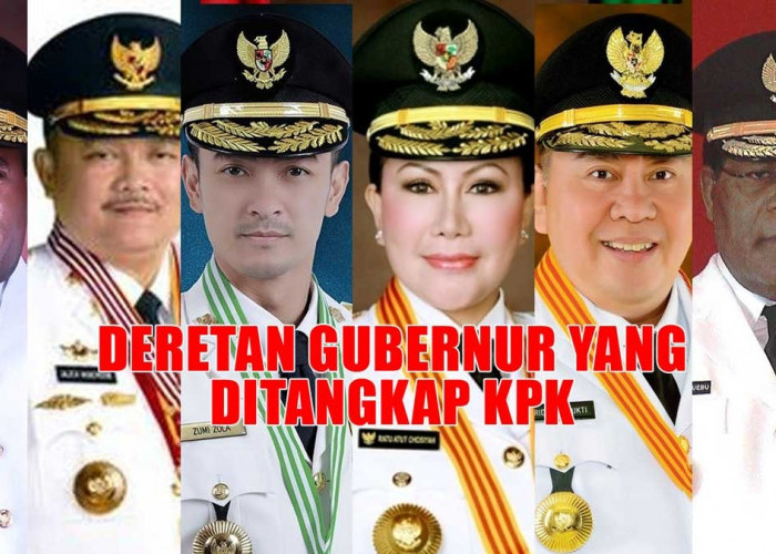 Wow, 14 Daftar Gubernur di Indonesia yang Ditangkap KPK, Ada Gubernur Sumsel 2 Periode