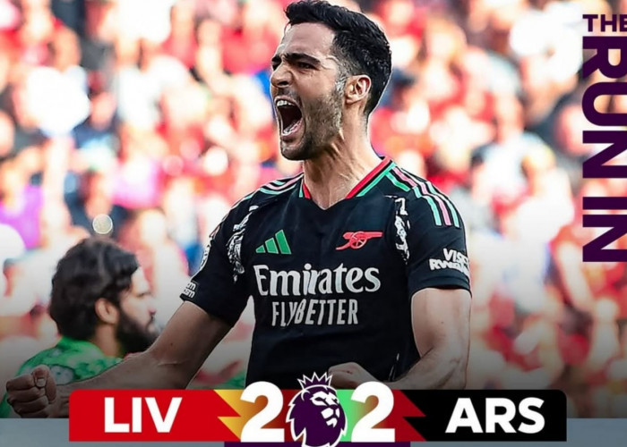 Liverpool 2-2 Arsenal: Tim tamu Tunda Pesta di Anfield dengan Hasil Imbang