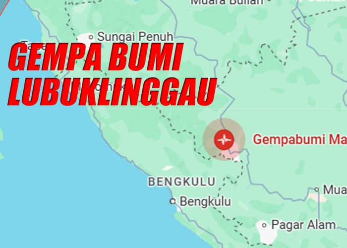 BARU SAJA! Lubuklinggau Sumsel Diguncang Gempa 5.2 Magnutudo, pada Kedalaman 219 Km, Cek Update BMKG