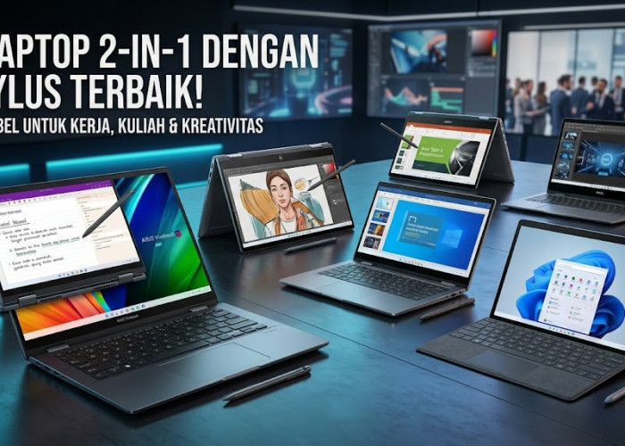 Intip 6 Pilihan Laptop 2-in-1 Terbaik Lengkap Dukungan Stylus yang Nyaman Buat Desain dan Kuliah