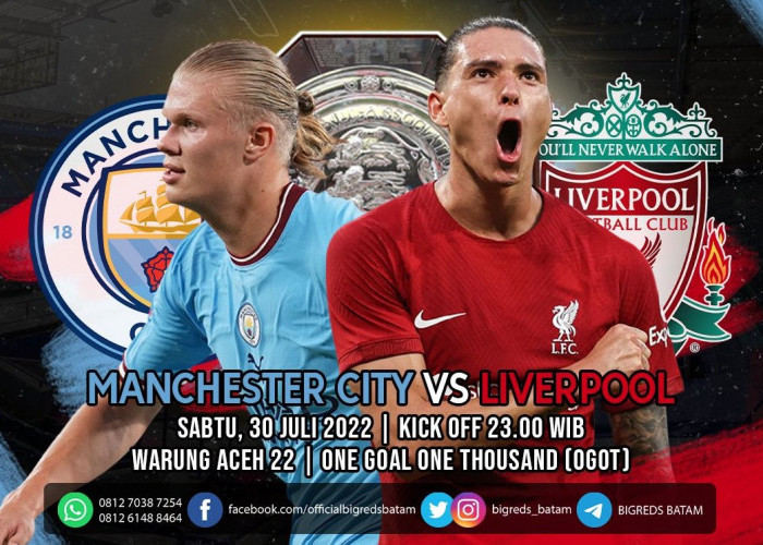Nonton Liverpool vs Manchester City Sekarang, Klik Live Streamingnya di Sini