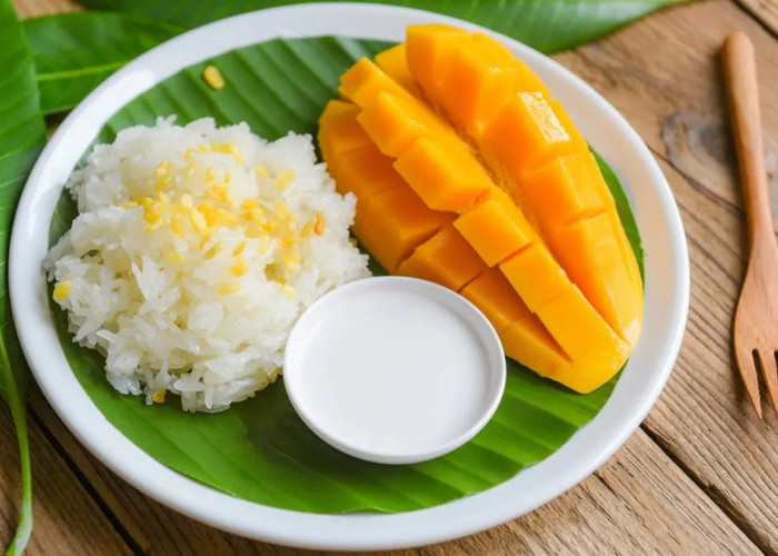 Kudapan ala Thailand, Mango Sticky Rice Menu Takjil Buka Puasa Dijamin Enak Bingit