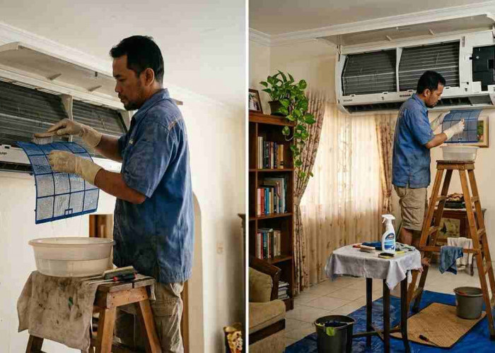 Cuma 20 Menit! Cara Mudah Membersihkan AC agar Udara Tetap Bersih dan Sejuk