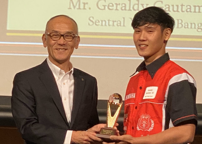 Punya Daya Saing Tinggi, Geraldy Teknisi Yamaha Indonesia Sabet Penghargaan Bergengsi di Jepang