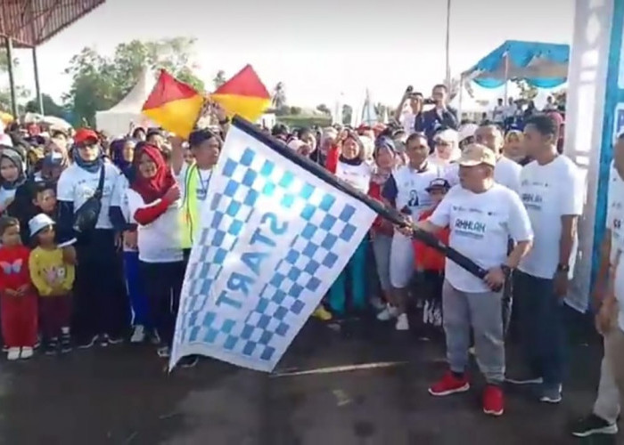 Digelar Secara Maraton, Ribuan Warga PALI Ikuti Jalan Sehat BUMN
