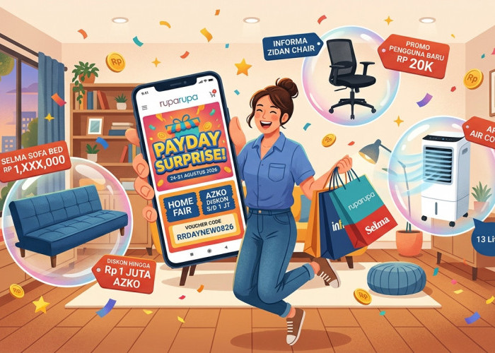 Payday Surprise ruparupa: Promo Gajian Perabot Selma, Informa dan AZKO Diskon Hingga Jutaan!