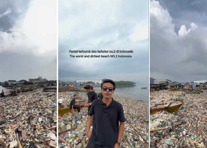 Pandawara 'Nobatkan' Pantai Terkotor Nomor 2 di Indonesia ada di Bandar Lampung