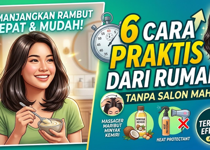Tak Harus Mahal ke Salon! Ini 6 Cara Praktis dan Cepat Memanjangkan Rambut dengan Perawatan Rumahan
