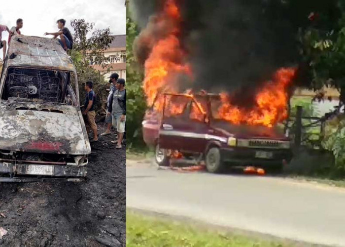 Heboh, Mobil Terbakar di Depan Kantor Camat Tanjung Batu, Begini Faktor Penyebabnya!