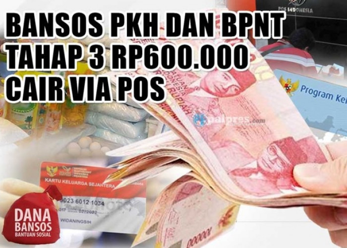 Cair via Kantor Pos! Bansos PKH Tahap 3 Dobel BPNT Rp600.000 Disalurkan ke Daerah Ini