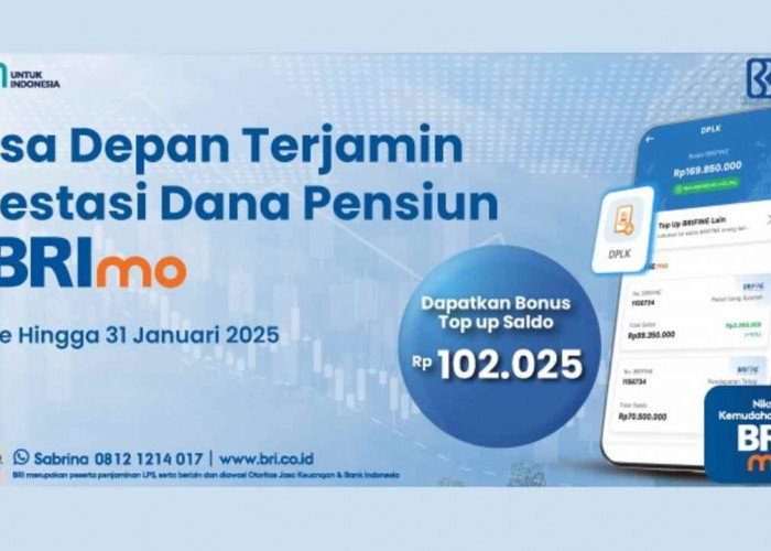 Investasi Dana Pensiun di BRImo, Makin Untung dengan Bonus Saldo