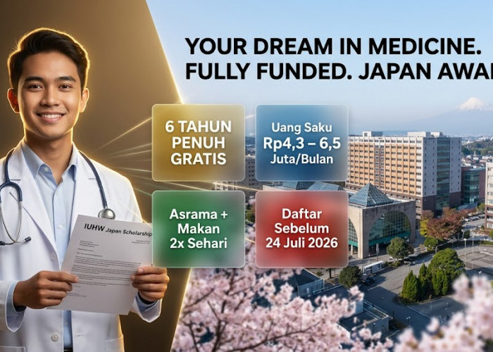 Kuliah Kedokteran Gratis di Jepang! Kemenkes Buka Beasiswa Penuh 6 Tahun di IUHW untuk Mahasiswa Indonesia