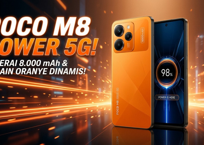 Poco M8 Power 5G Siap Meluncur dengan Desain Aksen Oranye Mencolok