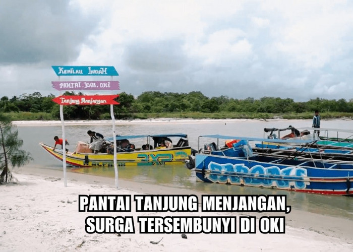 Pantai Tanjung Menjangan: Surga Tersembunyi di OKI dengan Hamparan Pasir Putih, Keindahannya Bikin Takjub!