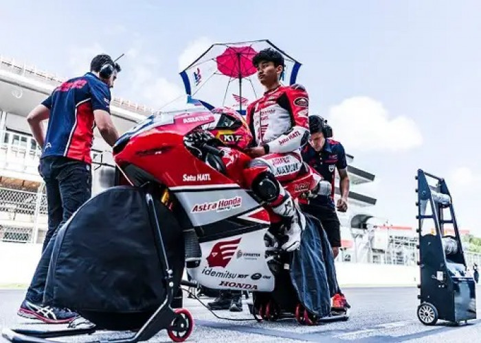 Intip Persiapan Pebalap Astra Honda Arbi Aditama Jelang Moto3 di Catalunya Spanyol