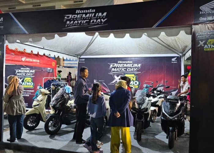 Jadi Pusat Perhatian! Honda Stylo 160 dan Motor Listrik ICON e: Mejeng di Car Free Night ATMO Palembang