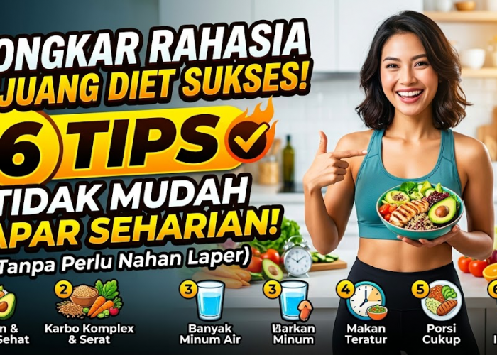 Bongkar Rahasia Pejuang Diet Sukses! Ini 6 Tips Agar Tidak Mudah Lapar Seharian Tanpa Perlu Nahan Laper