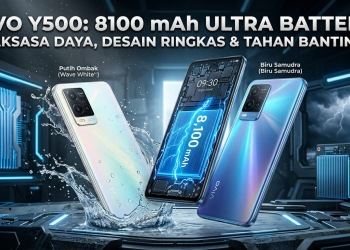 Gak Perlu Sering Ngecas! Vivo Y500 Hadir dengan Baterai Raksasa dan Layar AMOLED 1,5K