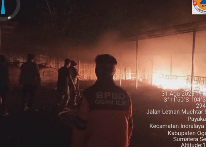 Gudang Penampungan BBM Diduga Ilegal Terbakar Lagi, Polres OI: Gara-gara Karhutla!