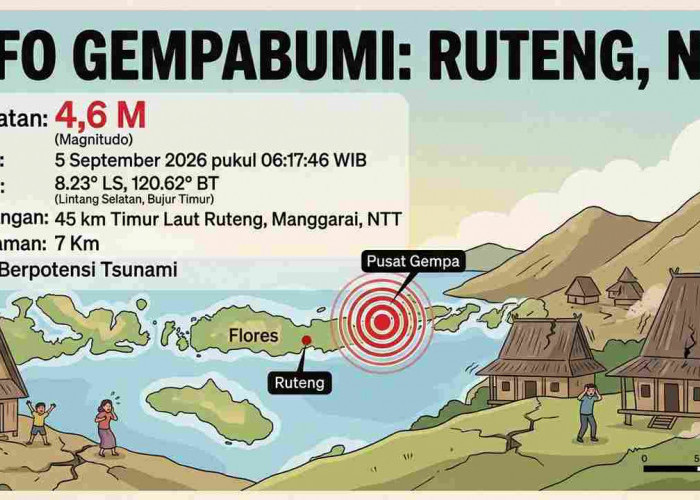 Bukan Sekali, Ruteng NTT Diguncang Gempa Berkali-kali Pagi Ini, Terkuat M4,6