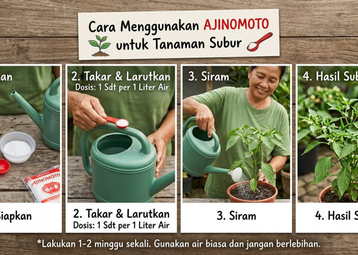 Cukup Tabur Satu Bahan Dapur Ini, Tanaman Langsung Berbuah Lebat dan Daun Menghijau