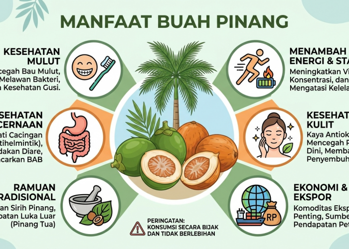 Manfaat Buah Pinang: Lebih dari Sekadar Tradisi, Kaya Khasiat untuk Kesehatan