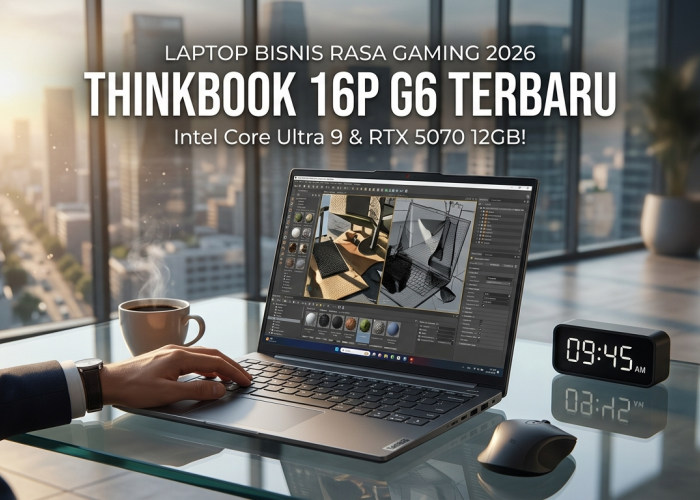 Bawa Kartu Grafis RTX 5070 12GB dan Intel Core Ultra 9, Laptop Multimedia Lenovo ThinkBook 16p G6 Makin Gahar