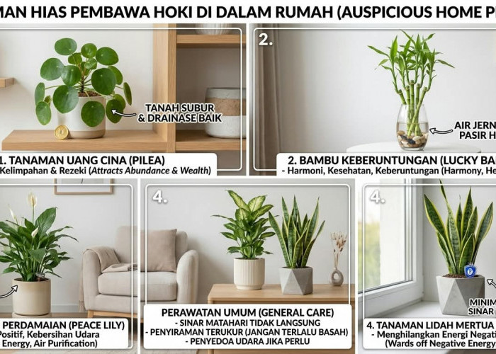 Pembawa Hoki dan Rezeki Berlimpah: 7 Tanaman Hias Terbaik yang Dipercaya Bawa Energi Positif ke Dalam Rumah