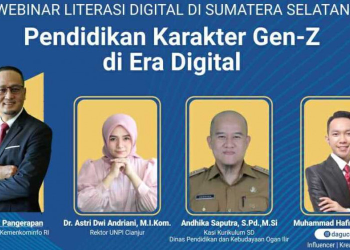 Libatkan SD Se-Kabupaten Ogan Ilir, Webinar Literasi Digital Bahas Pendidikan Karakter Gen-Z di Era Digital  