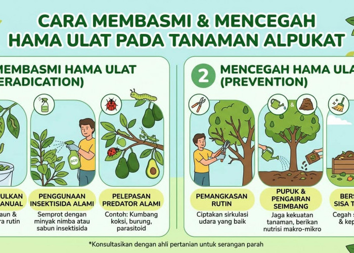 5 Cara Ampuh Basmi Hama Ulat pada Tanaman Alpukat Secara Alami dan Tuntas