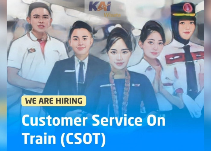 KAI Wisata Buka Lowongan kerja Customer Service On Train (CSOT) batch 7, Ini Fasilitasnya!