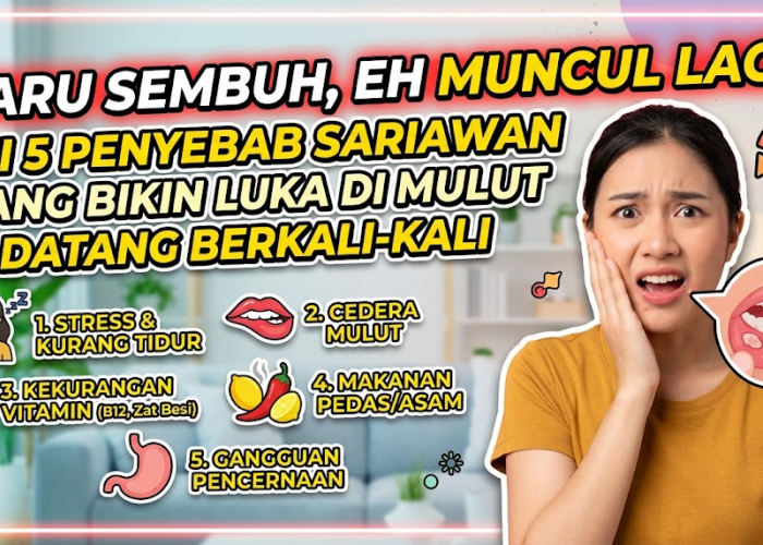 Baru Sembuh, Eh Muncul Lagi! Ini 5 Penyebab Sariawan yang Bikin Luka di Mulut Datang Berkali-kali