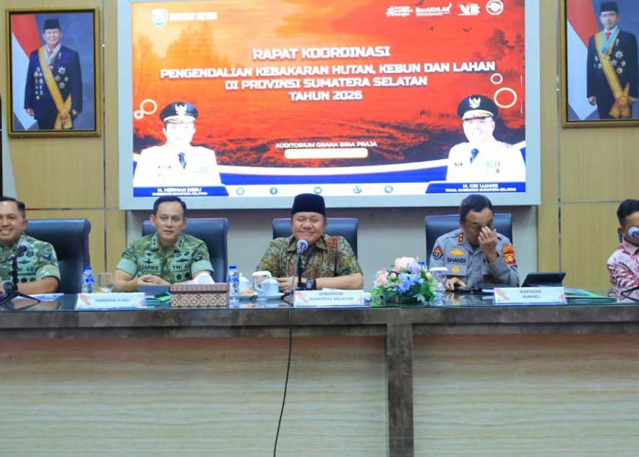 Sumsel Siaga Karhutla 2026! Gubernur Herman Deru Instruksikan Strategi Pencegahan Berbasis Data BMKG