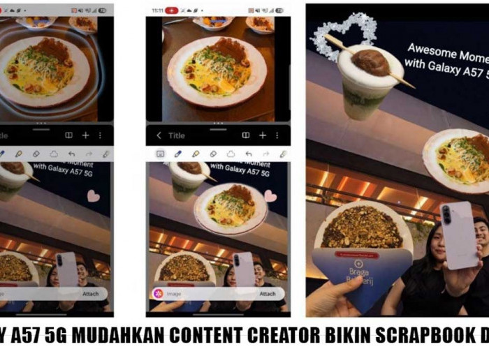 Bikin Scrapbook Digital Estetik! Intip Fitur Multitasking Samsung Galaxy A57 5G Buat Content Creator