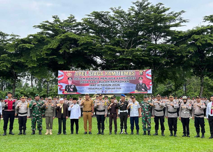 Gelar Apel Siaga Ramadan, Kapolres Prabumulih: Kami Tindak Tegas Setiap Potensi Gangguan