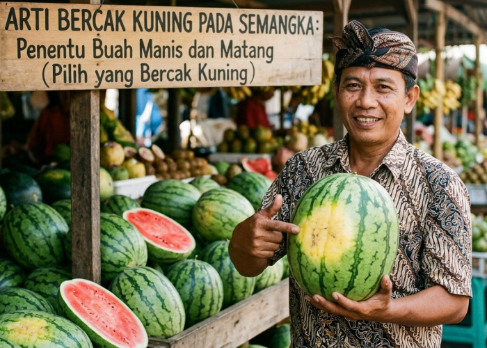 Tips Jitu Pilih Semangka Manis: Wajib Tahu Rahasia Bercak Kuning di Bagian Bawah Buah Sebelum Membeli