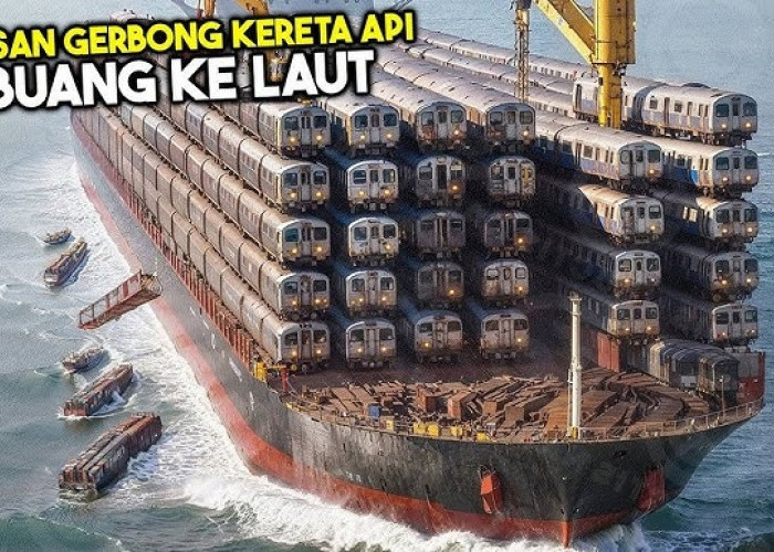 Deretan Transportasi Bekas di Tenggelamkan ke Laut, Salah Satunya Sampah Kendaraan dari Thailand