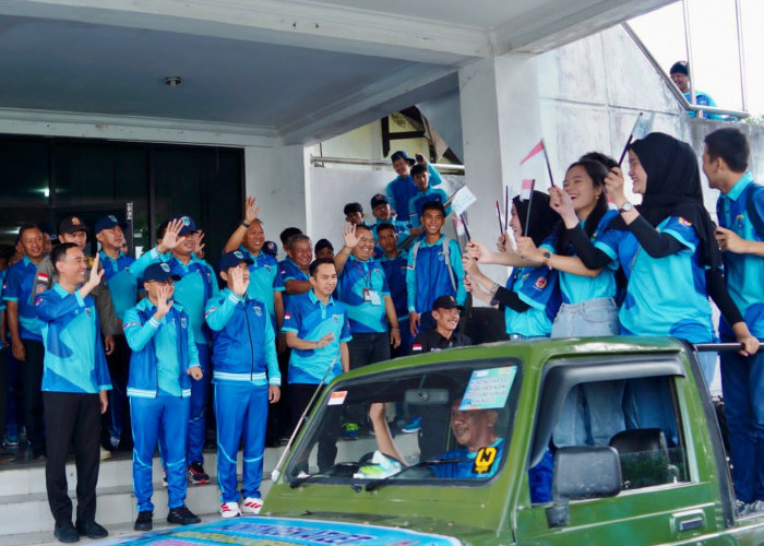 Lepas 250 Atlet OKI Menuju Porprov XV Muba, Bupati Muchendi Titip Pesan Ini