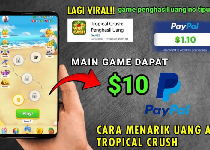 Review Game Tropical Crush, Susun Puzzle Dapat Saldo DANA Gratis