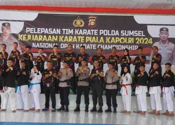 20 Atlet Karate Polda Sumsel Siap Berlaga di Kejurnas Piala Kapolri Cup 2024
