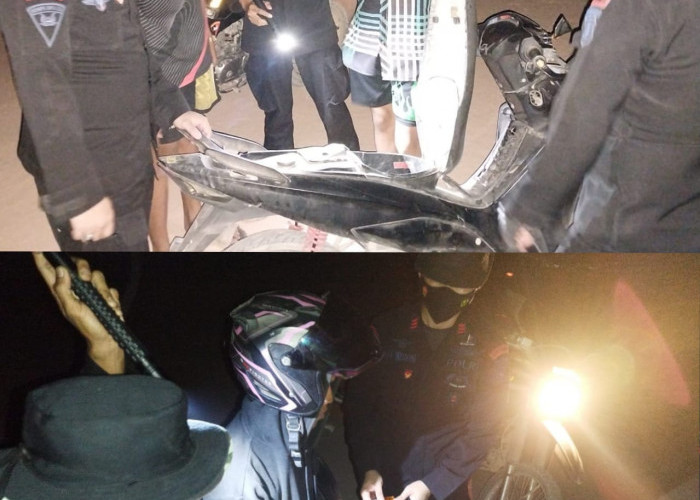 Cegah Karhutla, Personel Satbrimob Polda Sumsel  Batalyon B Pelopor tingkatkan patroli malam hari