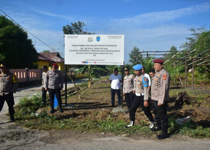 Pemkab dan Kejari OKI Pasang Plang di Hutan Kota, Ini Tujuannya