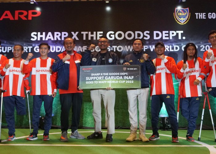 Sharp Indonesia Dukung Timnas Berlaga di Piala Dunia 2022, Lewat Kolaborasi Produk Merchandise 