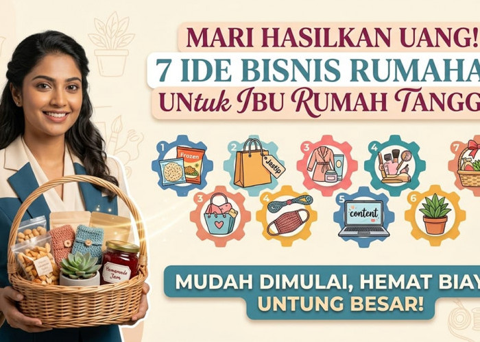 Modal Kecil Untung Berlimpah, Ini 7 Ide Bisnis Rumahan Paling Fleksibel untuk Ibu Rumah Tangga Mandiri