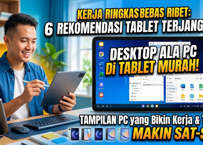 Kerja Ringkas Bebas Ribet! 6 Tablet Terjangkau Tampilan Desktop Ala PC yang Bikin Produktivitas Makin Sat-Set