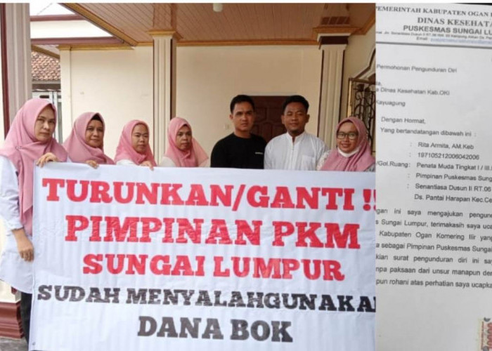 Dituntut Dicopot dari Jabatannya, Kepala Puskesmas Sungai Lumpur OKI Mengundurkan Diri