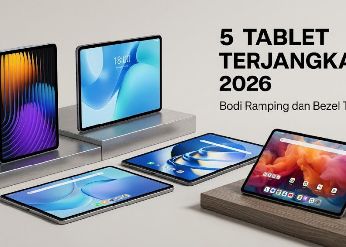 5 Rekomendasi Tablet Terjangkau 2026 Berbodi Ramping dan Bezel Tipis untuk Hiburan serta Kerja